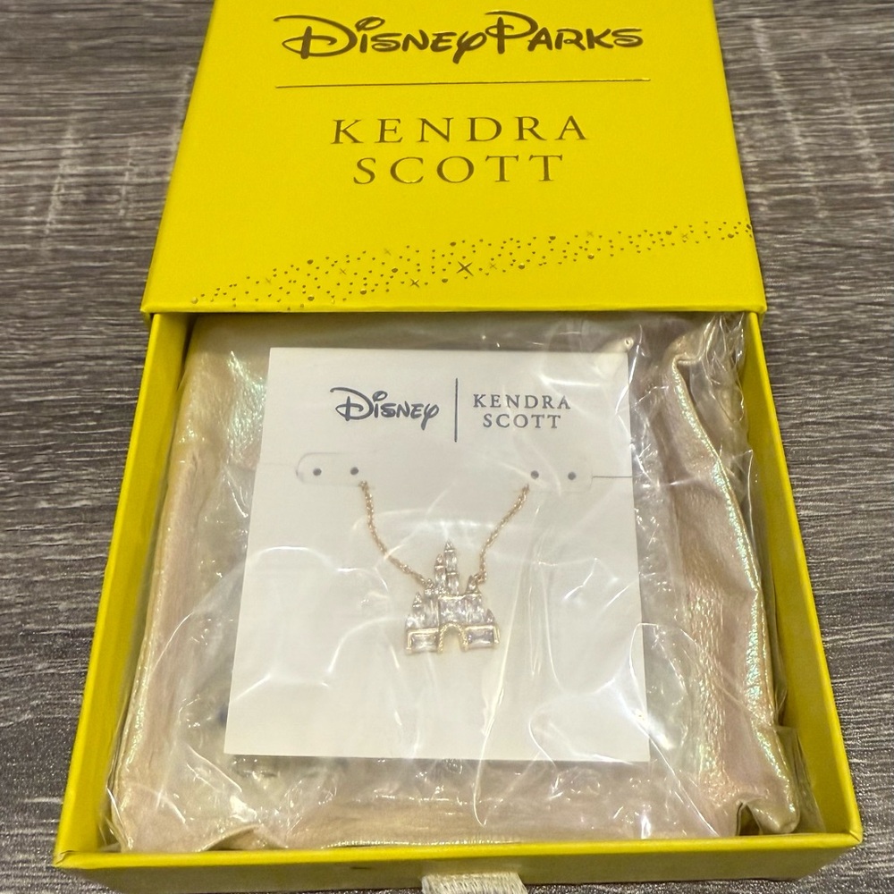 Kendra Scott Gold Disney Castle Necklace